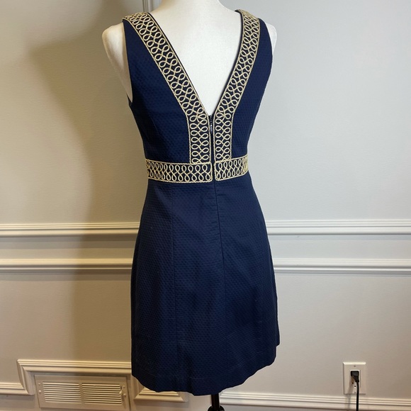 Lilly Pulitzer Aveline Shift NWT Navy Gold 2 - Picture 9 of 16
